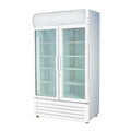 Thermaster Large Two Glass Door Colourbond Upright Drink Fridge 1200L - LG-1200GE