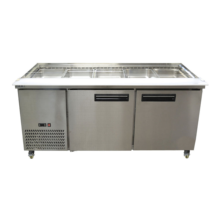 Thermaster Bench Station Two Door Fridge 5x1/1 GN Pans - PG180FA-B