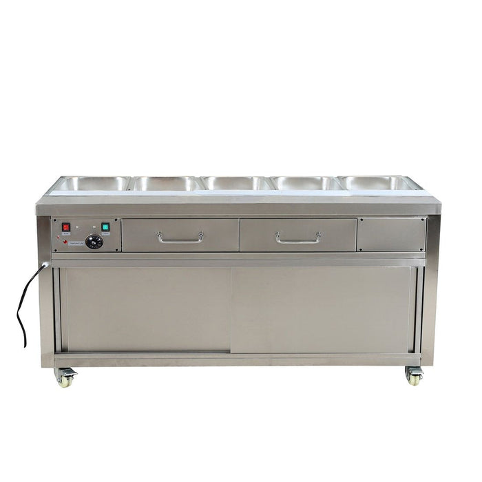 Thermaster Heated Bain Marie Food Display without Glass Top - PG180FE-B