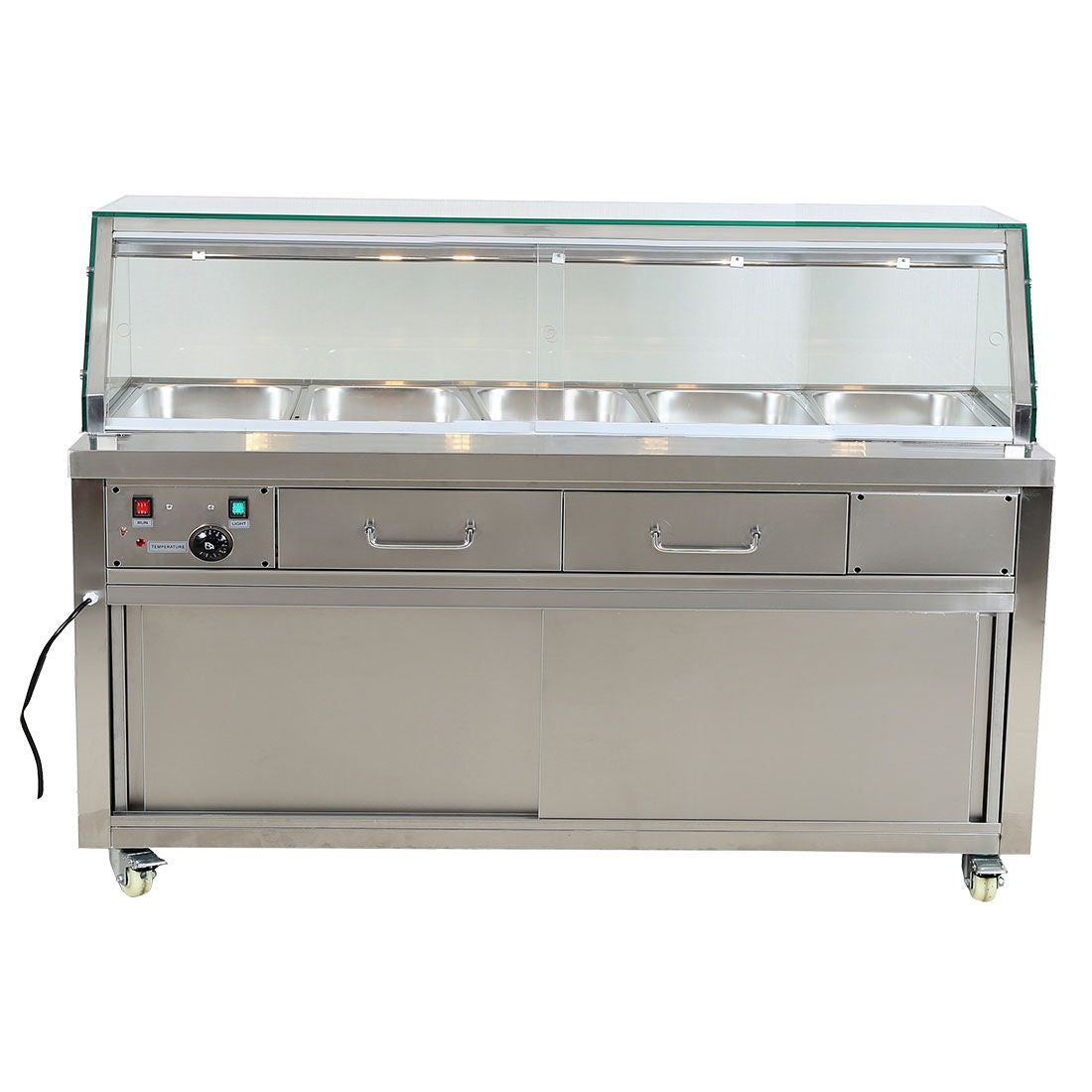 Thermaster Heated Bain Marie Food Display 800L - PG180FE-YG ...