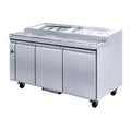 Thermaster Three Door Deluxe Pizza Prep Bench - PWB180