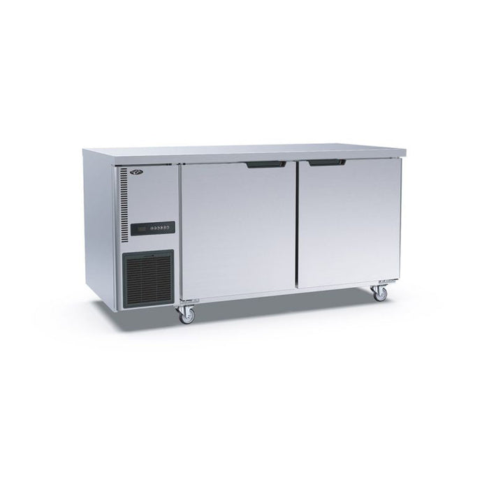 Thermaster Stainless Steel Double Door Workbench Freezer - TL1500BT