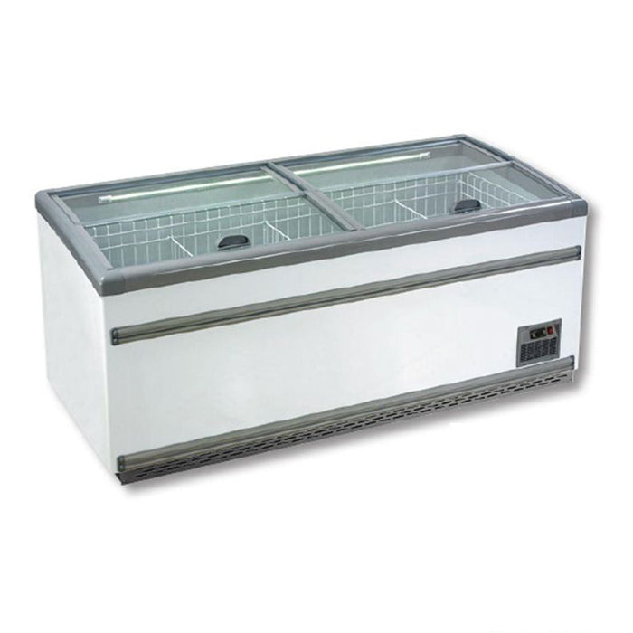 Thermaster Supermarket Island Dual Temperature Freezer & Chiller with Glass Sliding Lids 650L - ZCD-E185S