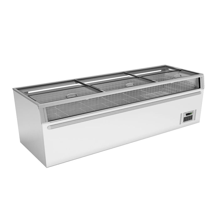 Thermaster Supermarket Island Freezer with Glass Sliding Lids 1105L - ZCD-L250G