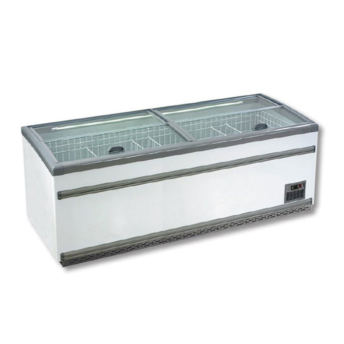 Thermaster Supermarket Island Dual Temperature Freezer & Chiller with Glass Sliding Lids - ZCD-L250S