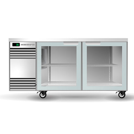 SKOPE BackBar 2 Glass Swing Door CounterLine Fridge - CL.2.GSW