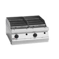 Fagor 700 Series LPG Charcoal 2 Grid Grill - BG7-10LPG