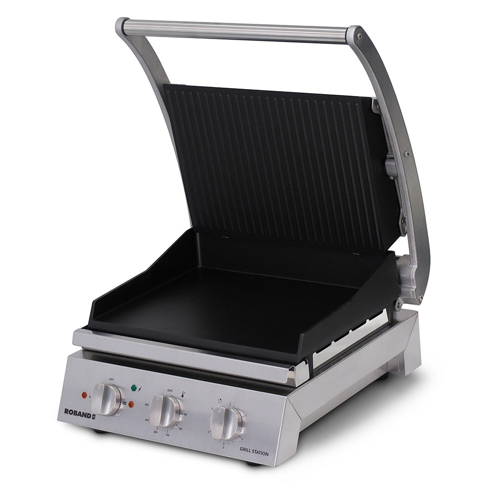 Roband Grill Station 6 slice, non stick with ribbed top plate - GSA610RT