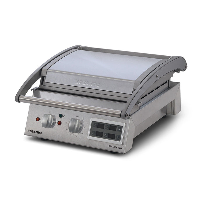 Roband Grill Station Electronic Timer, 6 slice, smooth plates - GSA610SE