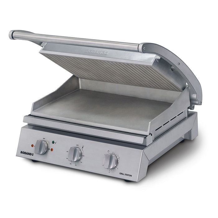 Roband Grill Station 8 slice, ribbed top plate - GSA810R
