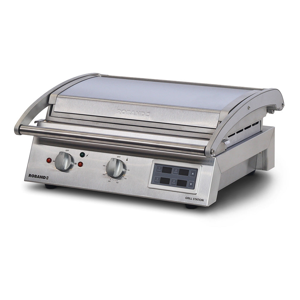 Roband Grill Station Electronic Timer, 8 slice, smooth plates - GSA815SE