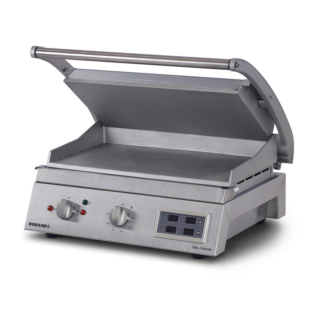 Roband Grill Station Electronic Timer, 8 slice, smooth plates - GSA815SE