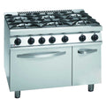 Fagor 700 Series Natural Gas 6 Burner with Gas Oven & Neutral Cabinet Under - CG7-61H