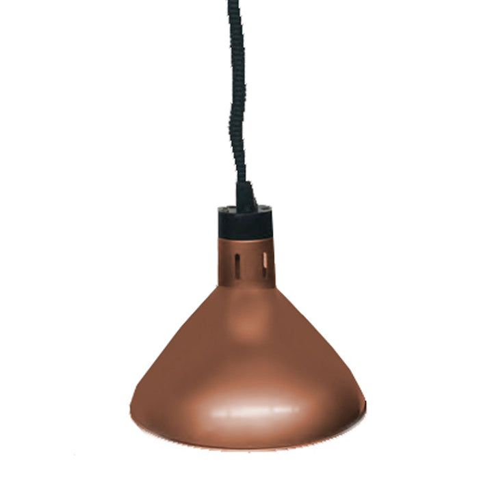 Benchstar Pull Down Heat Lamp Antique Copper 270mm Round - HYWBL09