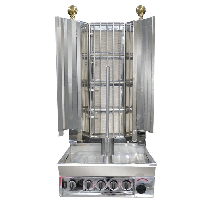 Gasmax Semi-Automatic Kebab with Natural Gas 4 Burner - KMB4E
