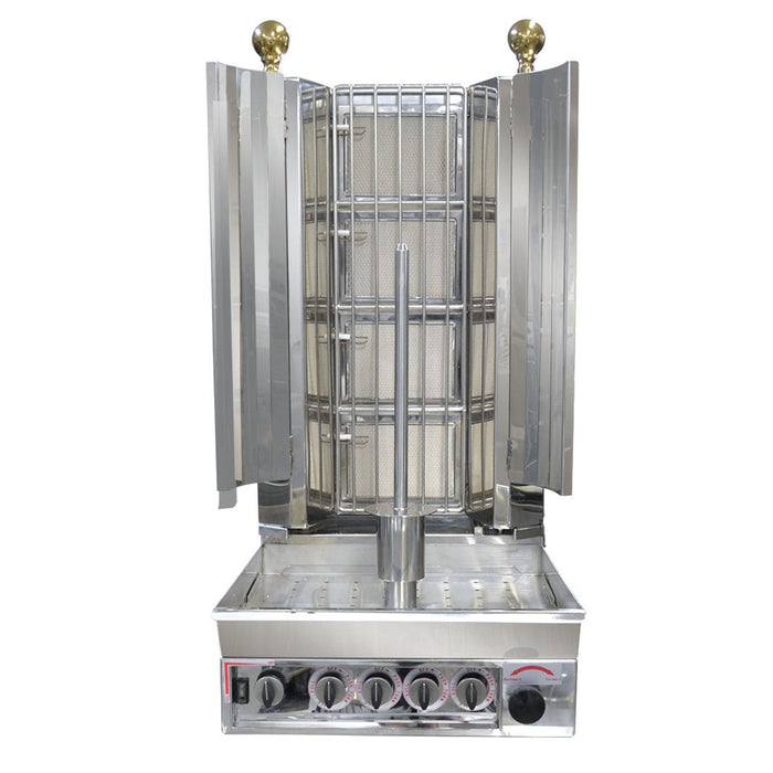 Gasmax Semi-Automatic Kebab Machine LPG Gas 4 Burner - KMB4ELPG