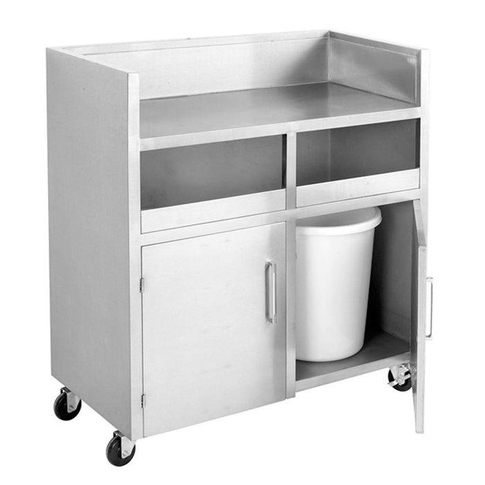 Modular Systems Stainless Steel Double Bin Mobile Station - MBS118
