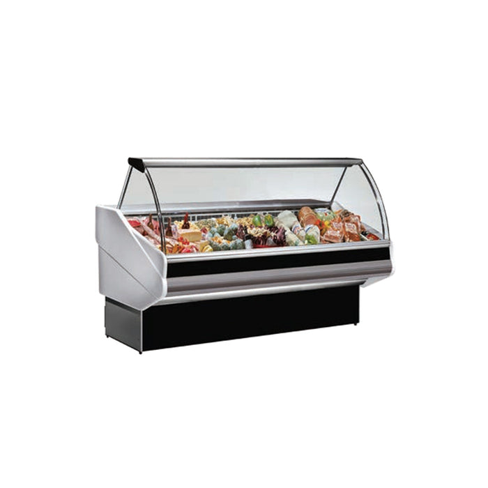 Italia Cool Curved Front Glass Deli Display 1540mm - PAN1500