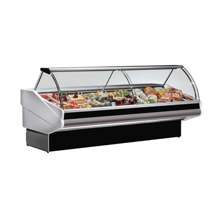 Italia Cool Curved Front Glass Deli Display 2020mm - PAN2000