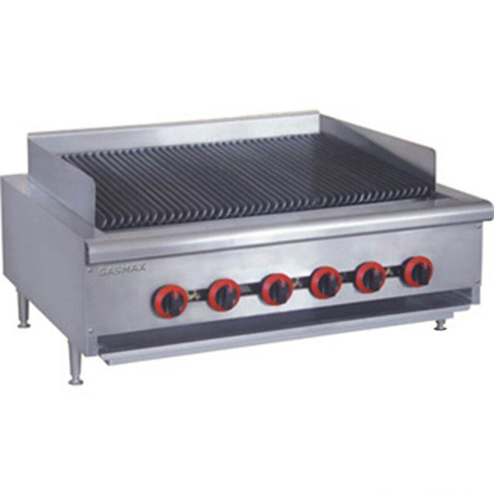 Gasmax Natural Gas 6 Burner Char Grill Top - QR-36E