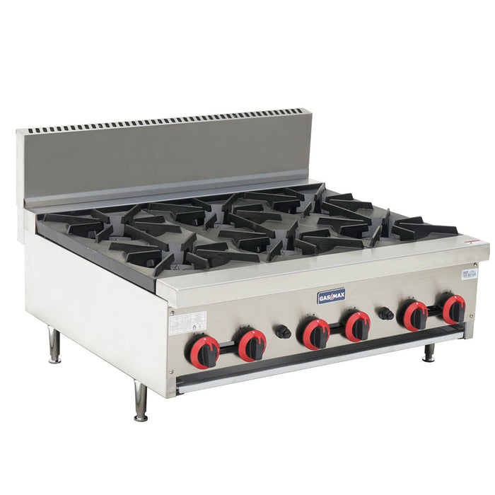 Gasmax Gas Cook Top 6 Burner with Flame Failure - RB-6E