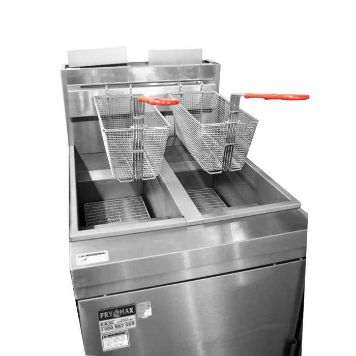 Gasmax Superfast Natural Gas Tube Twin Vat Fryer - RC400TE