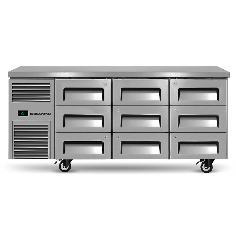 SKOPE ReFlex 9 Drawer Underbench GN 1/1 Fridge - RF7.UBR.3.D9