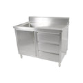 Modular Systems Stainless Steel Cabinet with Sink 1200mm to 2100mm - SC-6 & SC-7