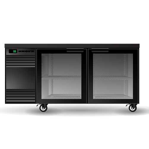 SKOPE BackBar 2 Glass Swing Door SlimLine Fridge - SL.2.GSW