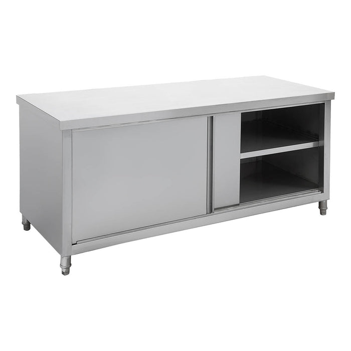 Modular Systems Stainless Steel Kitchen Tidy Pass-Through Workbench Cabinet 1200mm - STHT6-1200-H