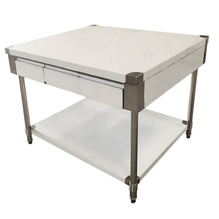 Modular Systems Stainless Steel Workbench with 3 Drawer Each Side 1200mm - SWBD10-1200