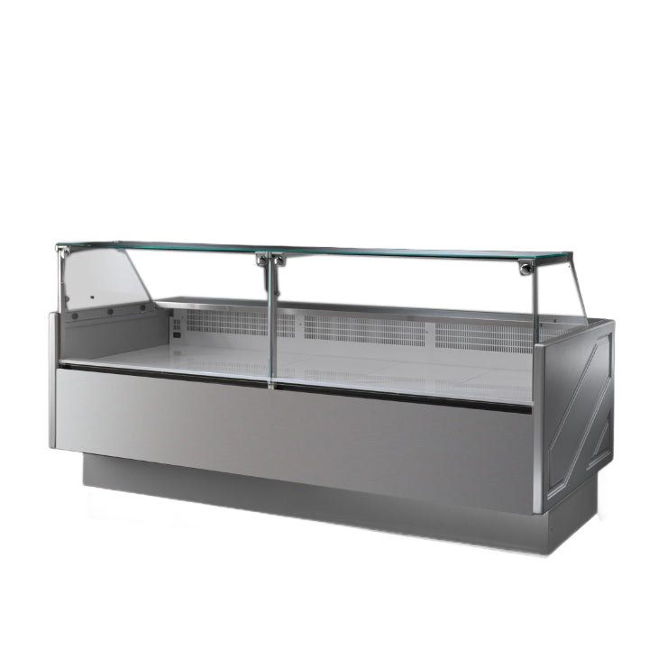 Tecnodom Series MR 2480mm Wide Deli Display with Storage & Castors - TDMR-0925