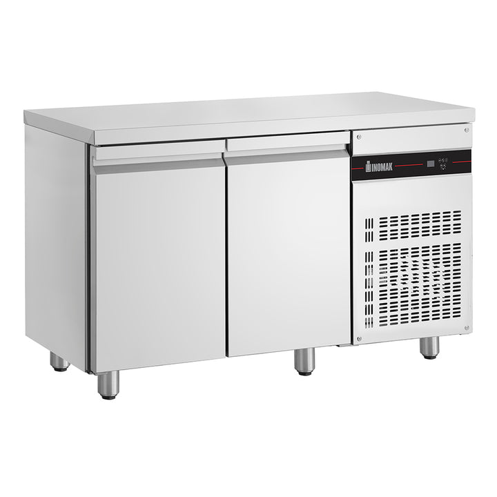 Inomak Two Solid Door Ultra Slimline Underbench Fridge 1345mm - UBI6134