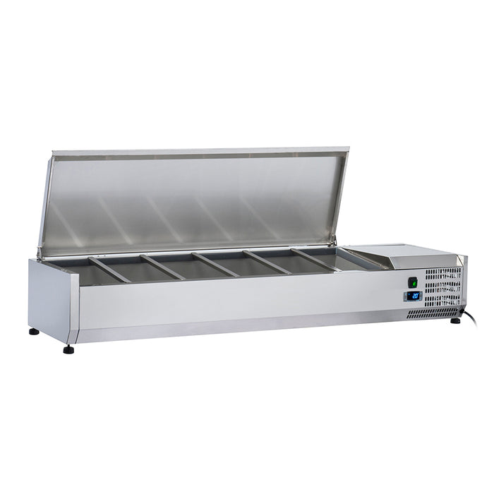 Anvil 1200 Stainless Steel Lid Refrigerated Ingredient Well - VRX1200S