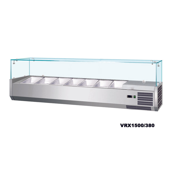 Anvil 1200 Glass Refrigerated Ingredient Well - VRX1200