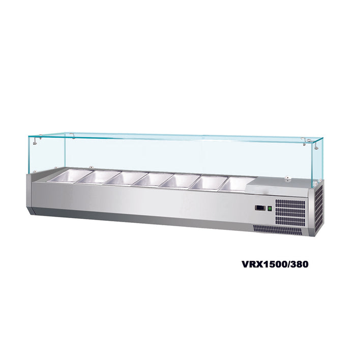 Anvil 1800 Glass Refrigerated Ingredient Well - VRX1800
