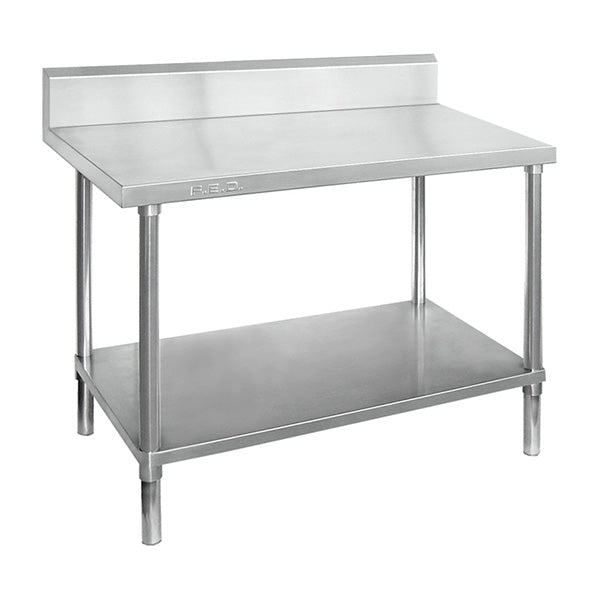 Modular Systems Premium Stainless Steel Workbench with Splashback 600mm to 2400mm - WBB6 & WBB7