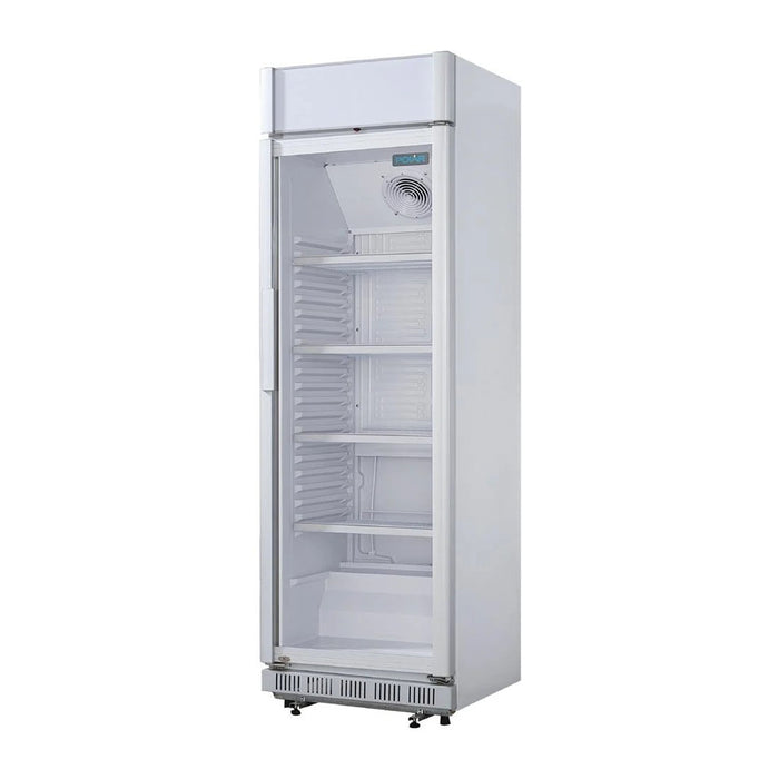 Polar C-Series Upright Display Cooler with Light Box 346L White - CC064-A