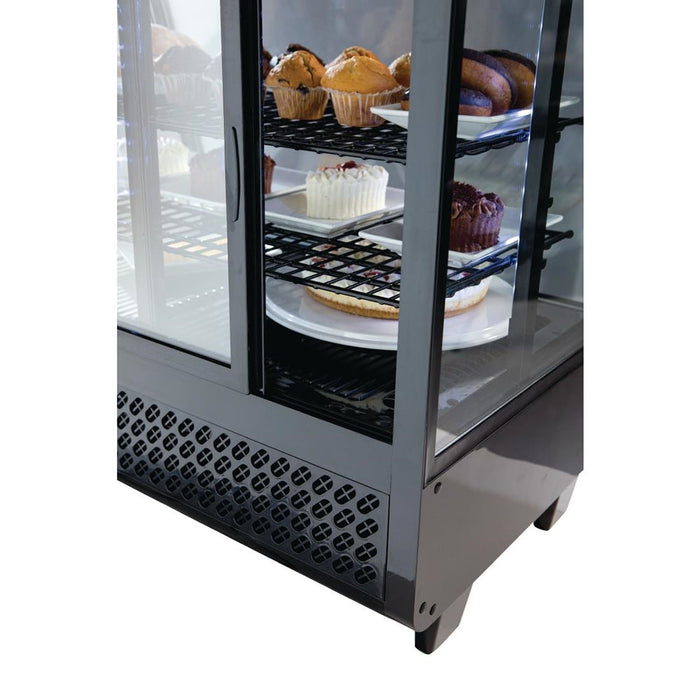 Polar C-Series Countertop Food Display Fridge 100L Black - CC611-A