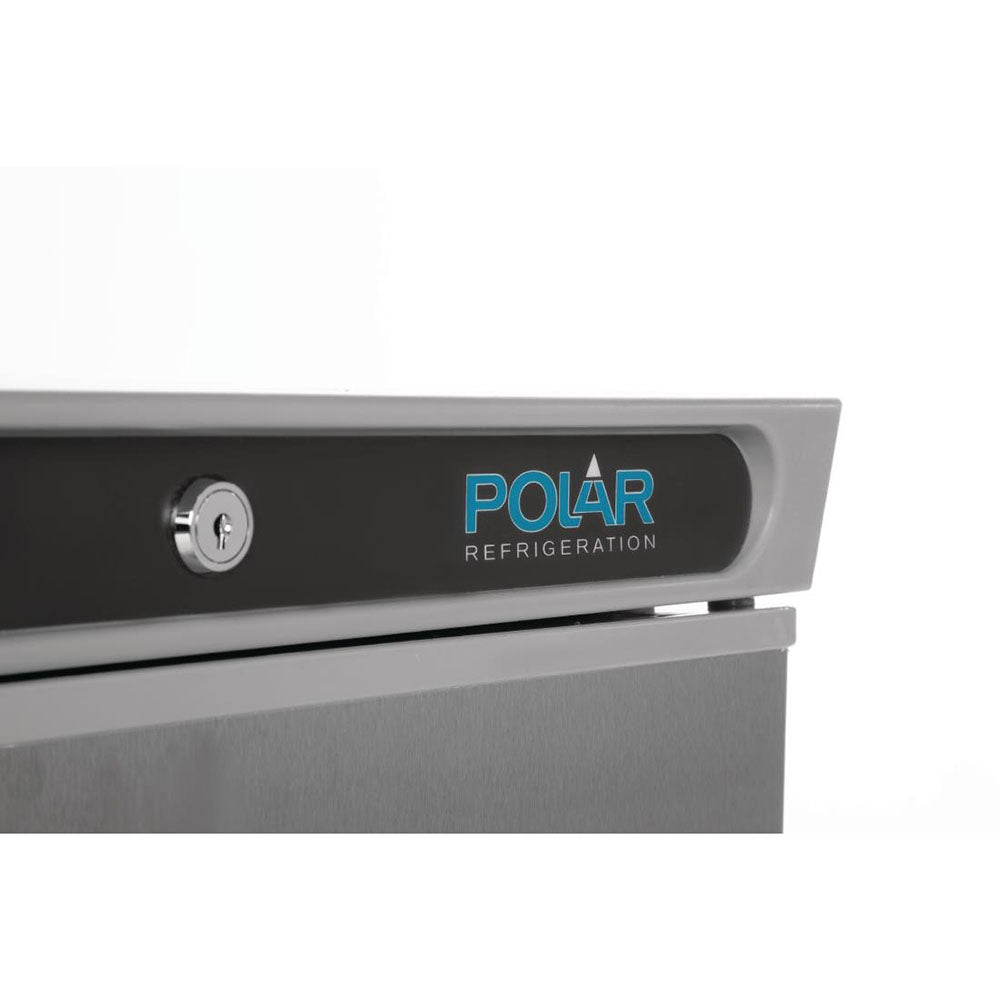 Polar C-Series 1 Solid Door Upright Fridge 400L Stainless Steel - CD082-A