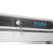 Polar C-Series 1 Glass Door Upright Display Fridge 400L White - CD087-A