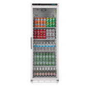 Polar C-Series 1 Glass Door Upright Display Fridge 400L White - CD087-A