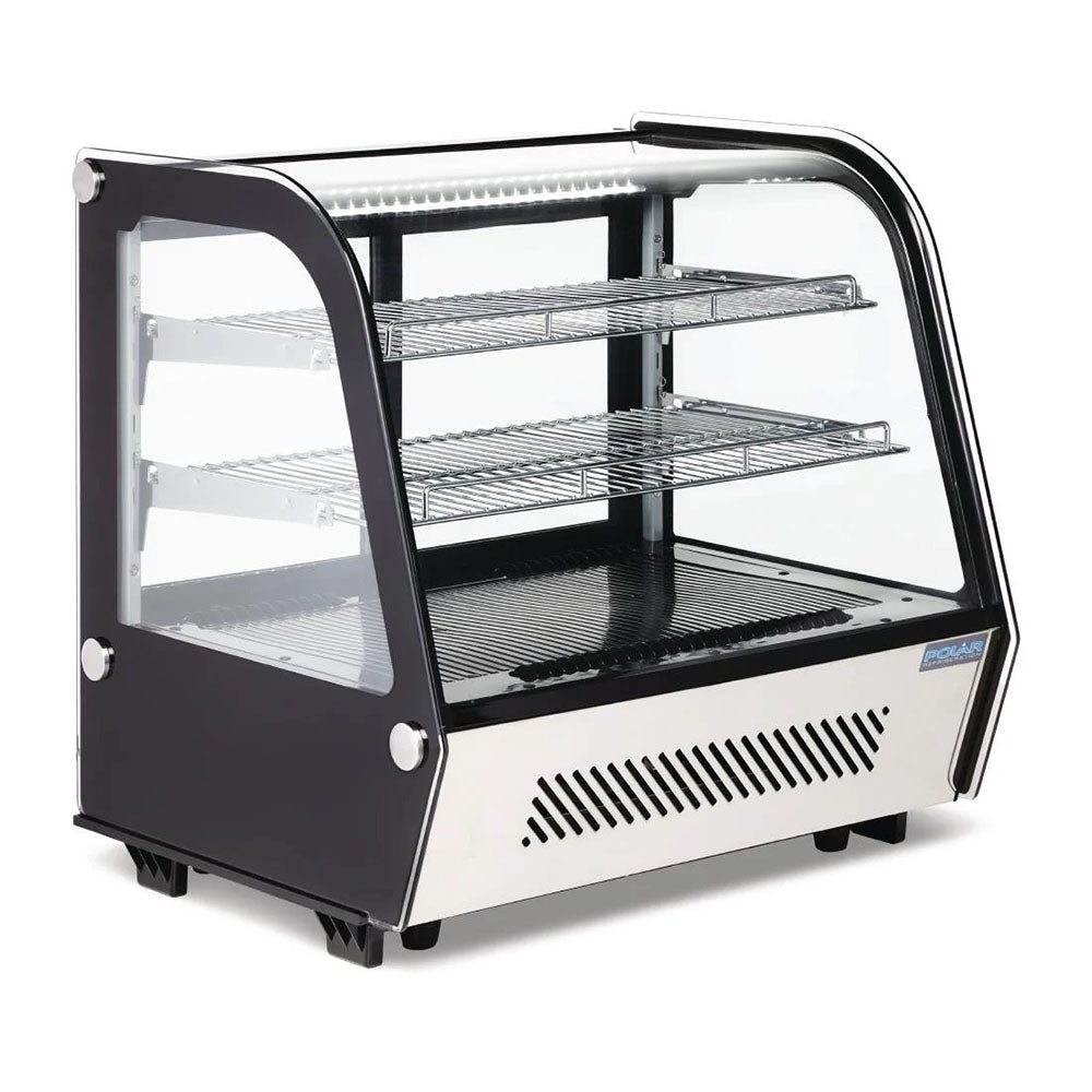 Polar G-Series Countertop Food Display Fridge 120L Black - GP292-A