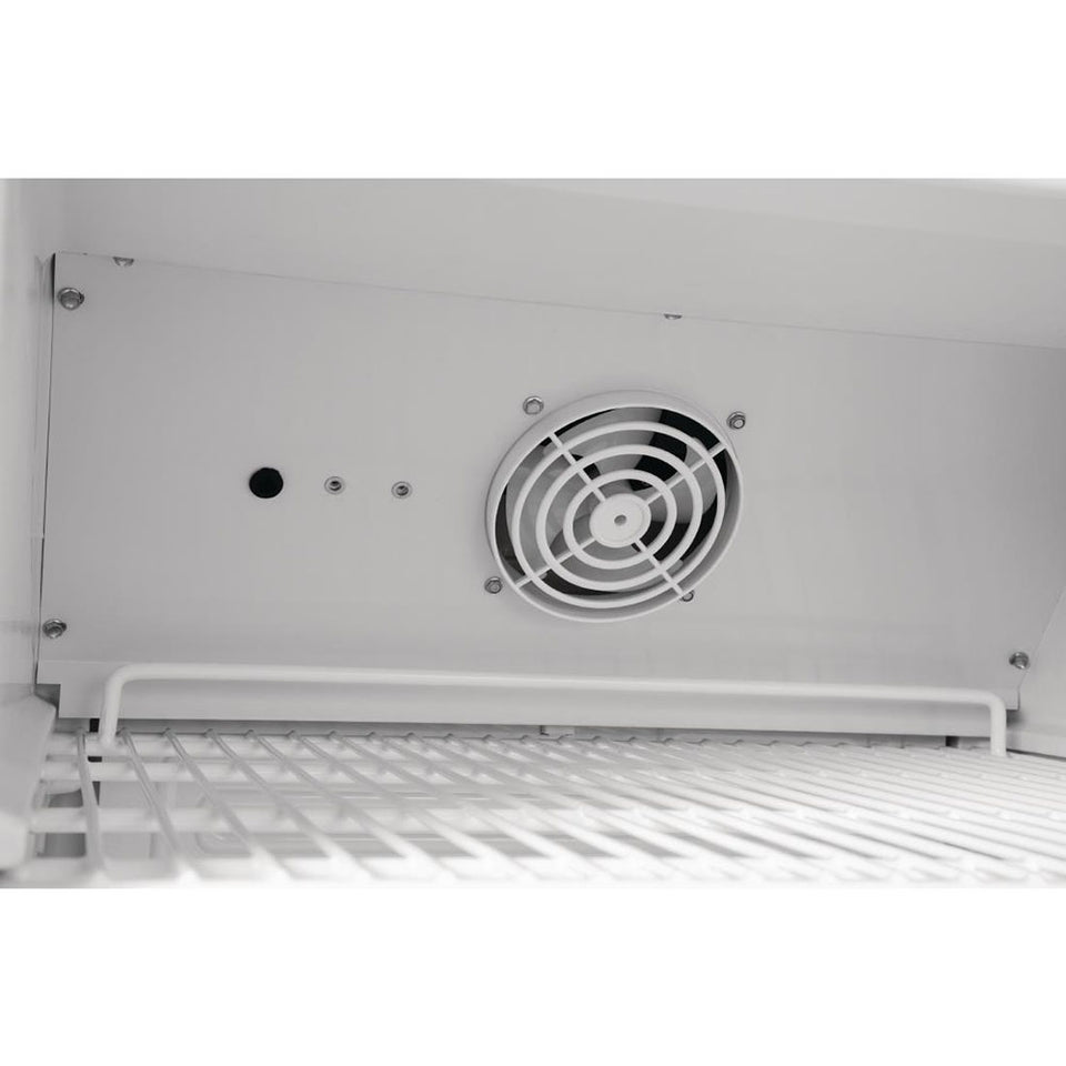 Polar C-Series 1 Solid Door Upright Fridge 400L White - CD612-A