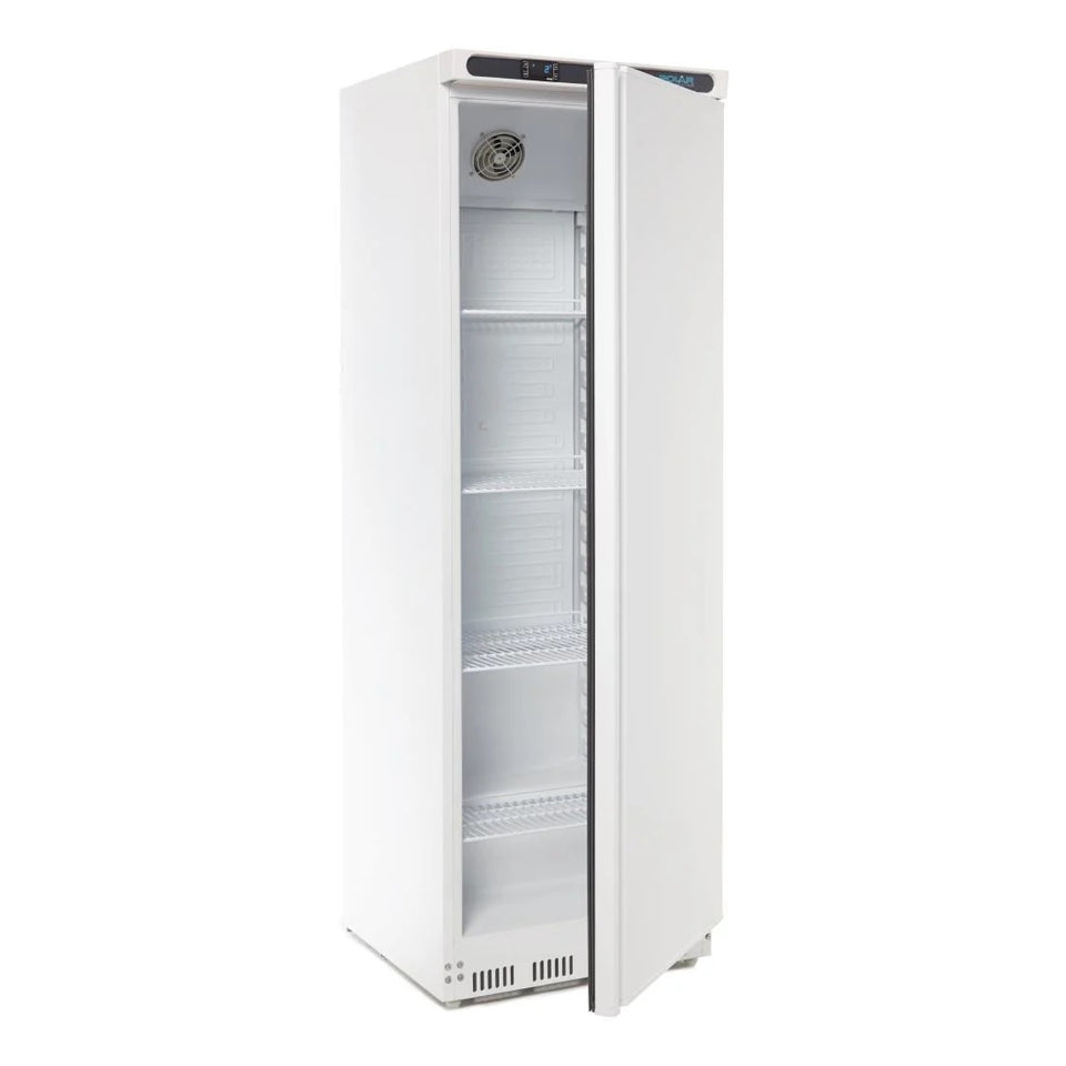 Polar C-Series 1 Solid Door Upright Fridge 400L White - CD612-A