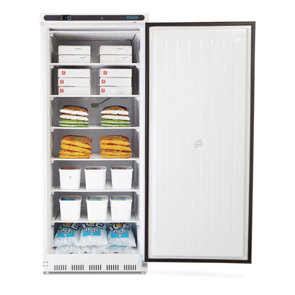 Polar C-Series 1 Door Upright Freezer 600L White - CD615-A