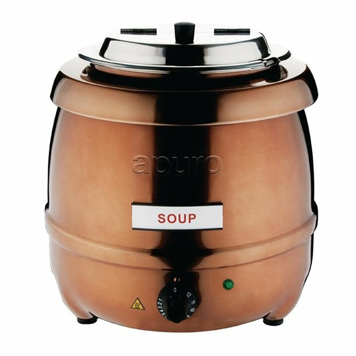 Apuro Copper Finish Soup Kettle - 10L - CP851-A
