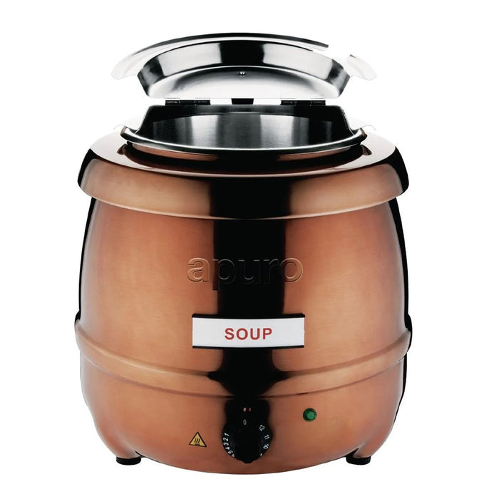 Apuro Copper Finish Soup Kettle - 10L - CP851-A