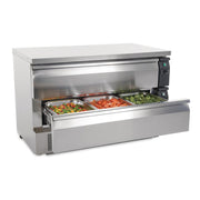 Polar U-Series Double Drawer Counter Fridge Freezer 6xGN - DA997-A