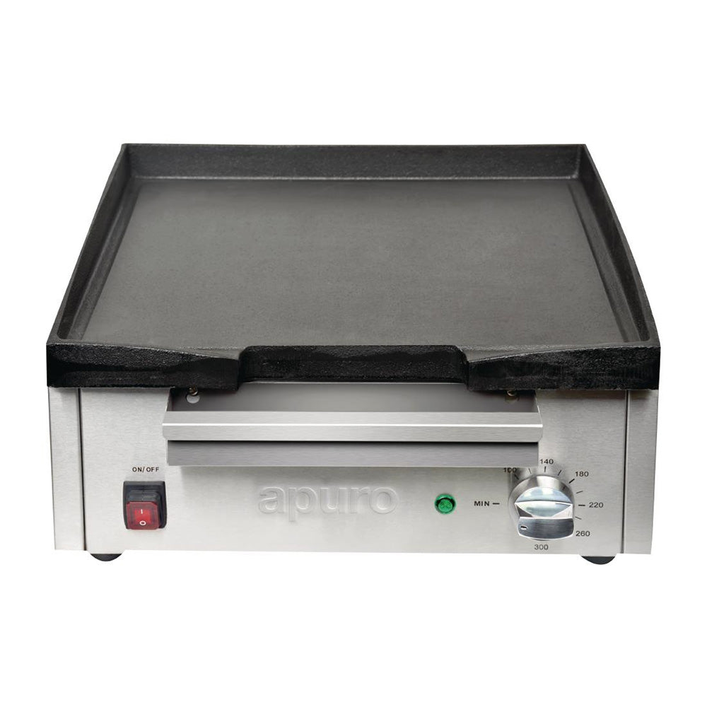 Apuro Counter Top Electric Griddle - 385x280mm - DC900-A